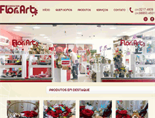 Tablet Screenshot of floriculturafloriart.com.br